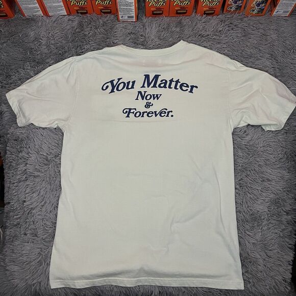 You Matter Adult Shirt Large Green Blue Demetrius Harmon Cut Sew Collection Mens - Picture 4 of 8